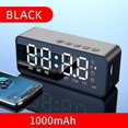 thumbnail image 1 of altavoz bluetooth inalámbrico pequeño mini reloj despertador cañón portátil mini transmisión de voz la tarjeta instert sistema de audio vehicular negro oso de fresa Electrónica, 1 of 3