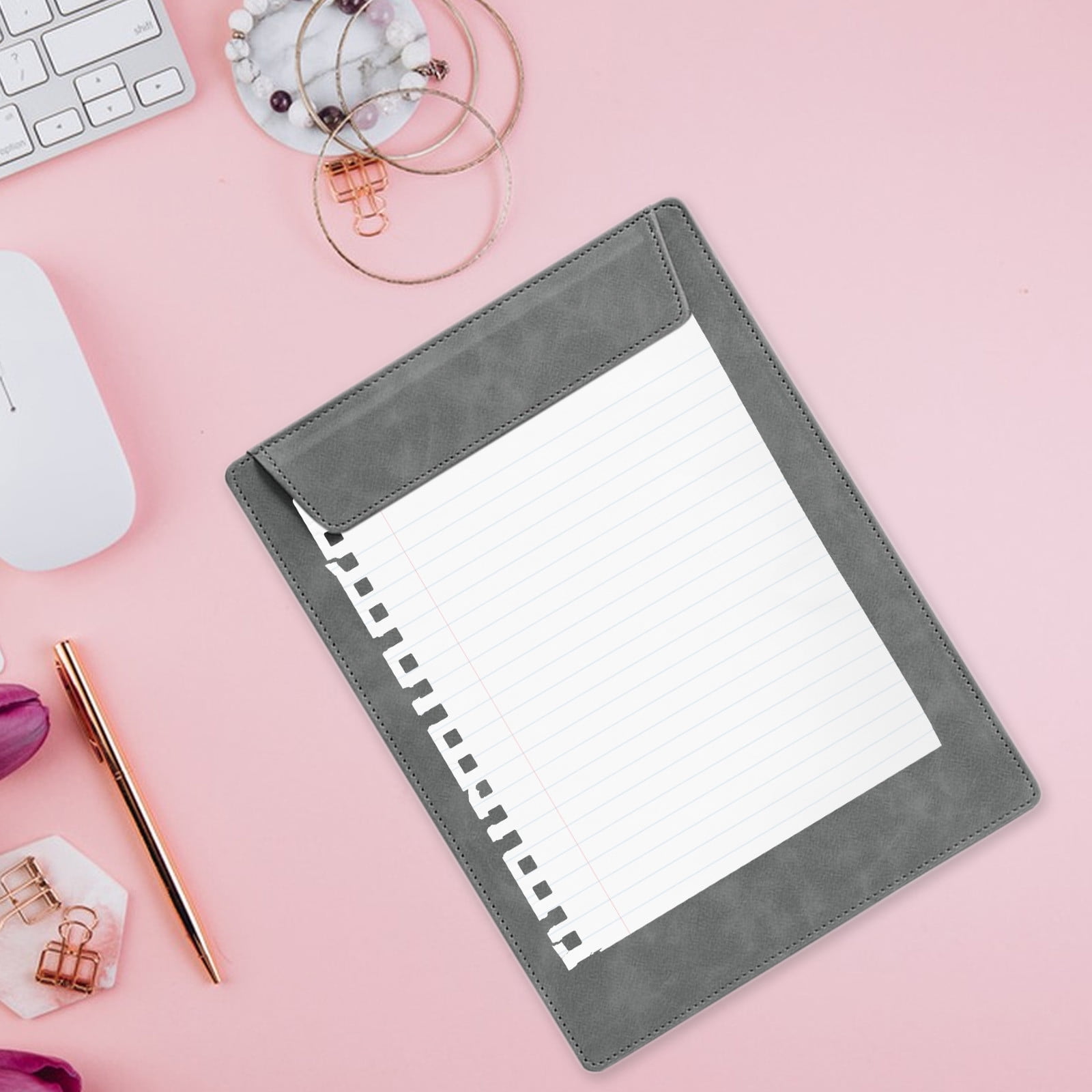 Yhmxh Back To School!A4 Leather-Like Magnetic Clipboard Pad With Writing And Folder Clamp School Supplies