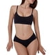thumbnail image 3 of Conjunto de lencería sin costuras de 2 piezas con cuello en U para mujer: sujetador halter de cintura alta y braguitas, nailon/spandex, ropa de dormir/noche sexy, 3 of 8