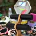 thumbnail image 2 of EeaseCA Double Layer Bracelet Rack Double Layer Display Rack Jewelry Bracelet Display Rack (Black), 2 of 8