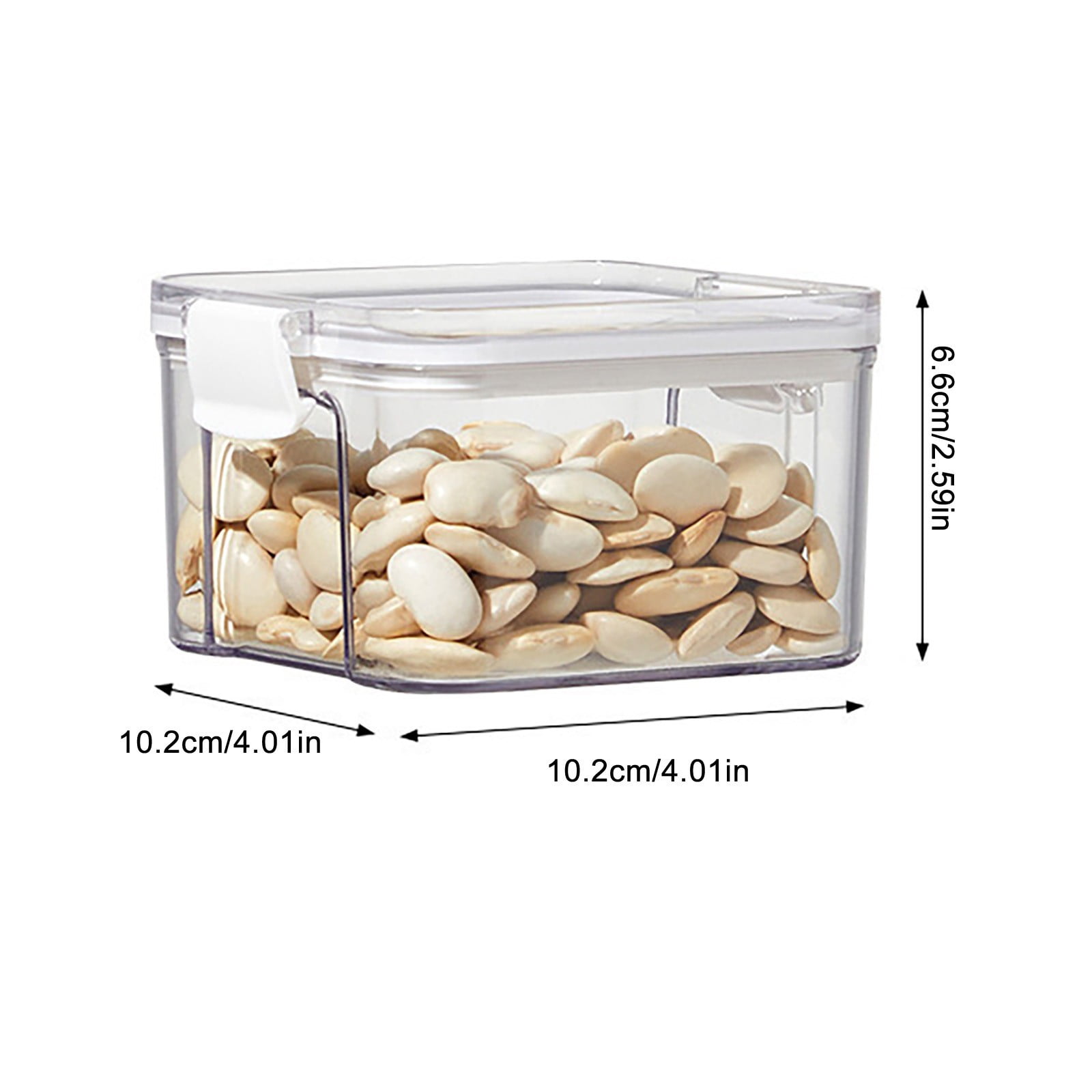 SLUOHZXI Airtight Food Storage Containers with Lids,Plastic Storage Canisters for Kitchen and Pantry Organization,Dry Food Canisters for Flour, Sugar and Cereal