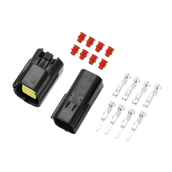 Unique Bargains 4 Pin Oxygen Sensor Connector Plug Waterproof Male Female Wire Terminal for Mazda for Nissan 1 Set