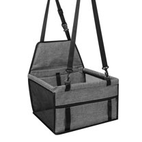 Portable Reinforce Car Booster Seat for Dog Cat Folding Pet Car Seat Breathable Travel Carrier Beds Bag with Seat Belt