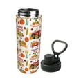 thumbnail image 2 of Yiaed Fall Farm Pumpkin Print Sports Insulated Kettle Bottle Reusable Stainless Steel Insulated Cup, Outdoor Portable Casual Stainless Steel Insulation Cup, 2 of 7