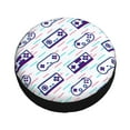 thumbnail image 3 of XMXY Purple Gaming Console Spare Tire Cover, Universal Waterproof Cover for Jeep RV Tire Wheel Protection, 16 inch, 3 of 8