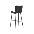 thumbnail image 4 of Sunpan Lyla 30" Modern Faux Leather and Wood Barstool in Antique Black, 4 of 7