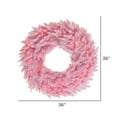 thumbnail image 2 of Vickerman 36" Light Pink Fir Artificial Christmas Wreath, Pink Dura-Lit LED lights., 2 of 2