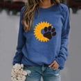 thumbnail image 2 of Ketyyh-chn99 Women's Pullover Sweatshirt 2024 Vintage Graphic Sweatshirt Oversized Pullover Tops Blue,2XL, 2 of 3