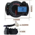 thumbnail image 2 of Velocímetro LCD universal para motocicleta Desiderio RX2N, velocímetro ajustable con sensor de velocidad de 0 a 299 km/h, retroiluminación de 7 colores, 2 of 5