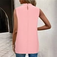 thumbnail image 6 of Drses Tank Top for Women Mock Neck Sleeveless Camisole Shirts with Fashion Cutout Hem Summer Workout Tops, 6 of 6