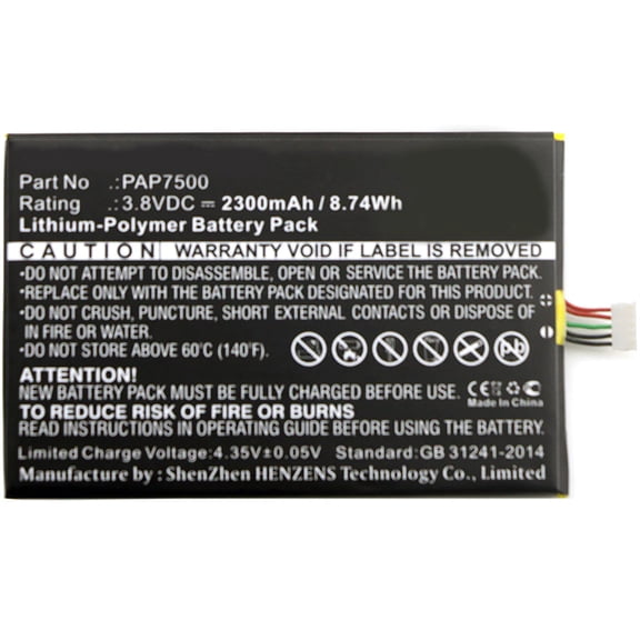 Batteries N Accessories BNA-WB-P3554 Cell Phone Battery - Li-Pol, 3.8V, 2300 mAh, Ultra High Capacity Battery - Replacement for Prestigio PAP7500 Battery