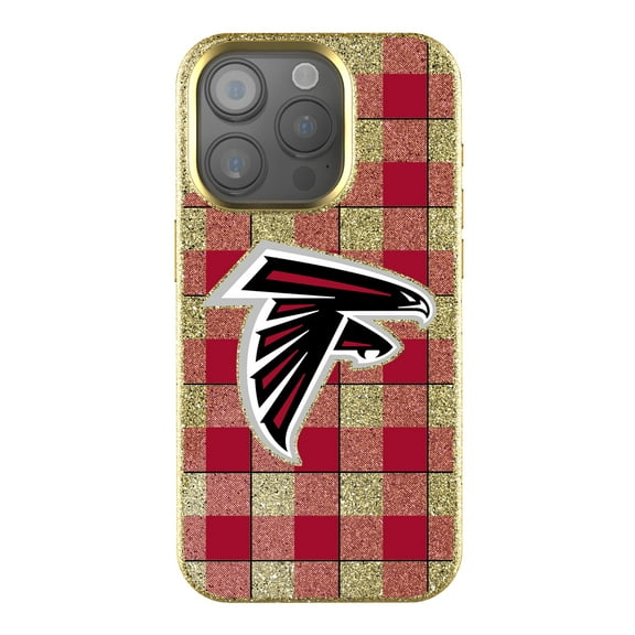 Keyscaper Atlanta Falcons Plaid Bling iPhone Case