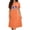 Orange, variant on ROHUUQUE Women's Plus Size Short Nightgown Short Sleeve Round Neck Pjs Dresses Fourth of July Chest Print Loose Casual Night Dresses