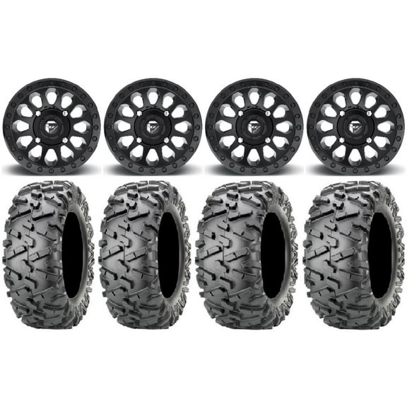 Fuel Vector MB 14" Wheels 27" BigHorn 2.0 Tires Polaris RZR XP 1000 / PRO XP / Ranger XP 900/1000