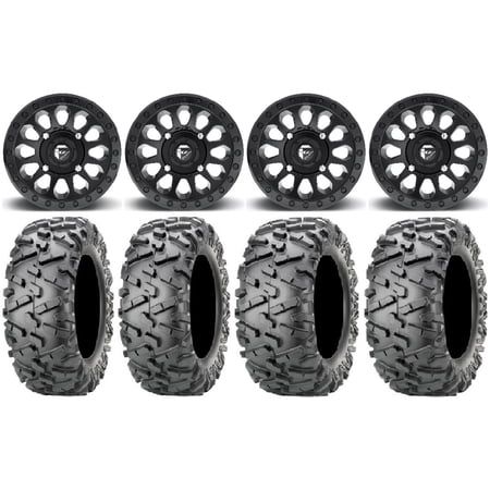 Fuel Vector MB 14 Wheels 28 BigHorn 2.0 Tires Kawasaki Mule Pro FXT
