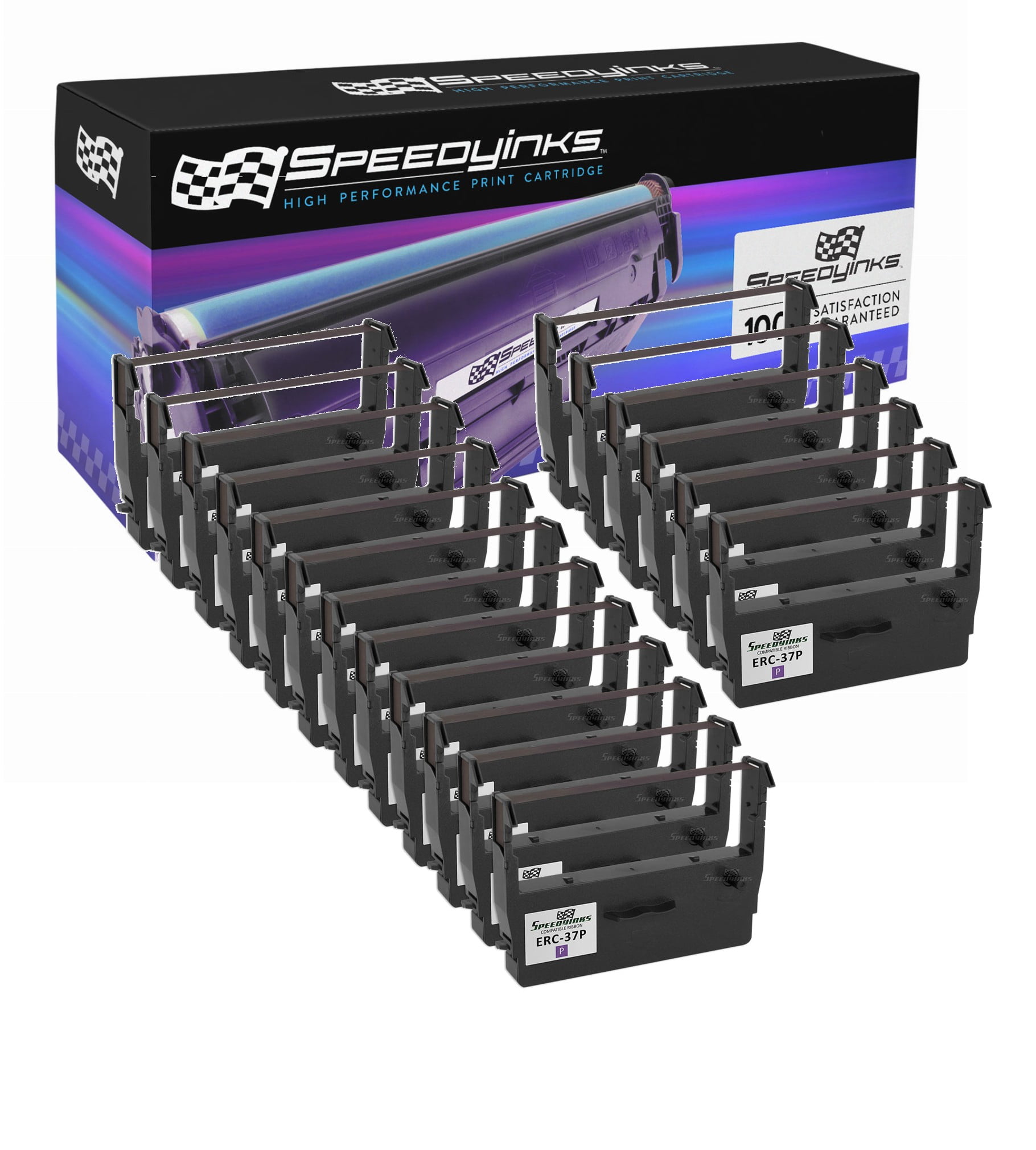 Speedy Compatible POS Ribbon Cartridges Replacement for Epson ERC38