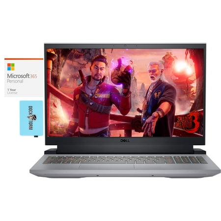 Dell G15 Gaming/Entertainment Laptop (AMD Ryzen 7 6800H 8-Core, 15.6in 120Hz Full HD (1920x1080), NVIDIA GeForce RTX 3050 Ti, Win 11 Home) with Microsoft 365 Personal , Hub