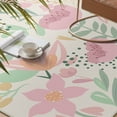 thumbnail image 4 of BERTHMEER 2'x3' Small Pink Area Rugs for Bathroom Bedroom Entryway Cute Soft Kitchen Dorm Entrance Non Slip Washable Beige Floral Modern Contemporary Throw Rugs，Multicolor, 4 of 5