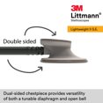 thumbnail image 4 of Littmann Lightweight Ii S.e. Stethoscope 28"  Black Tube - IS-882450, 4 of 6