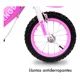 thumbnail image 2 of Bicicleta Infantil Rosa R12 Con Cansta y Ruedas Entrenadoras 2-4 Años, 2 of 6