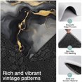 thumbnail image 3 of Gray Marble Gold Wave Pattern Kitchen Rugs Sets Of 3,Kitchen Runner Rugs Non Skid Washable,Decorative Kitchen Floor Mats for Kitchen,Sink,Laundry,17"x30"+ 17"x47" + 17"x59", 3 of 6