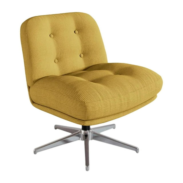Silla de oficina sin brazo, silla de giratoria, silla de ocio, asiento ancho, silla de juego suave, silla de lectura para sala de estar en casa