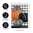 thumbnail image 2 of Evergreen 18.00In Pumpkin Check Garden Flag, , Fall Halloween Thanksgiving Double-Sided 14S10013, 2 of 5