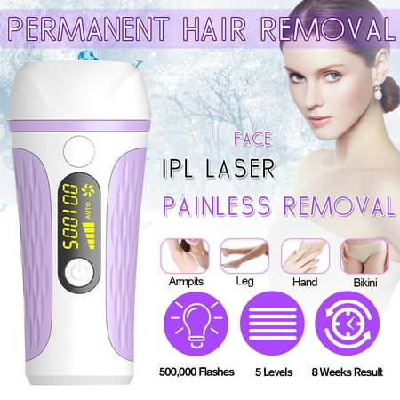 Painless IPL Laser Hair Removal 500000 Flash  LCD Display Epilator Household Permanent Bikini Trimmer Vancostar Electric depilador laser Shaver For Face Leg Body Skin (Best Epilator For Legs And Bikini)