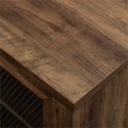 thumbnail image 4 of Arthur 70" MDF Industrial Farmhouse Sliding Mesh Door TV Stand - Rustic Oak, 4 of 8