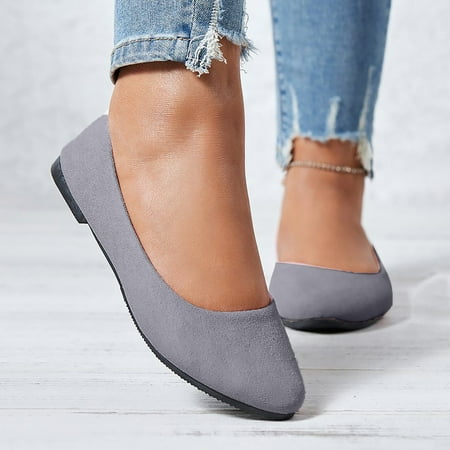 

Xysaqa Walking Shoes Women Slip on Flats Shoes Fashion Women Casual Cusp Head Comfy Casual Shoes Wedding Shoes for Women on Clearance