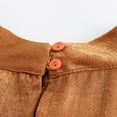 thumbnail image 4 of AXXD Basic Shirts for Women Trendy Summer 2024 Temperament StUp Collar Bubble Sleeve Commuting Style Solid Color Shirt Top, 4 of 7