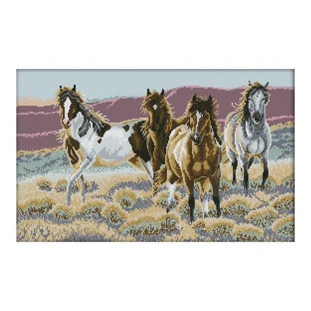 Serie de animales Kits de bordado de punto de cruz Artesanía de bricolaje 14CT Estampado Handworks Art Hugtrwg Para estrenar