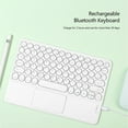 thumbnail image 4 of Dvkptbk Bluetooth Wireless Keyboard, 78-Keys Lightweight Ultra Slim Keyboard with Touchpad, Office School Supplies for Computer, Desktop, PC, Laptop, Tablet, 4 of 5
