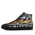 thumbnail image 3 of Texas Happy New Year High Top Canvas Shoes Sneakers Black Size 7, 3 of 7