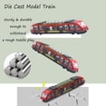 thumbnail image 4 of Train Set High Speed Lotomotive Engine Die Cast Model Car Sliding Subway Train for Kids Set of 3, 4 of 7