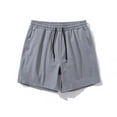 thumbnail image 4 of Mingw Mens Shorts Men's Fleece Shorts Stretch Casual Jersey Shorts for Workout, 4 of 5