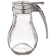 thumbnail image 1 of Tablecraft H414 Dispensador de jarabe con tapa de metal cromado, 14 oz, transparente, 1 of 1