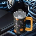 thumbnail image 5 of Halloween Scary Night 30 Oz Tumbler with Handle and Straw, Gothic Spooky Stainless Steel Cup, Holiday Gift, 5 of 5