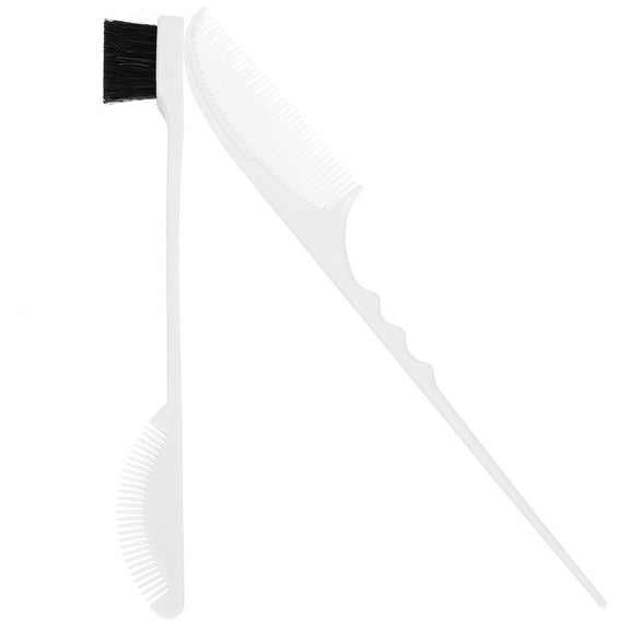 Worgeous 2 Sets Hair Styling Comb Kit, Barber Comb, Edges Brush, Tail Comb for Women, Hair Parting and