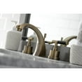 thumbnail image 4 of Kingston Brass KS4983CKL Kaiser Widespread Bathroom Faucet with Brass Pop-Up, Antique Brass, 4 of 8