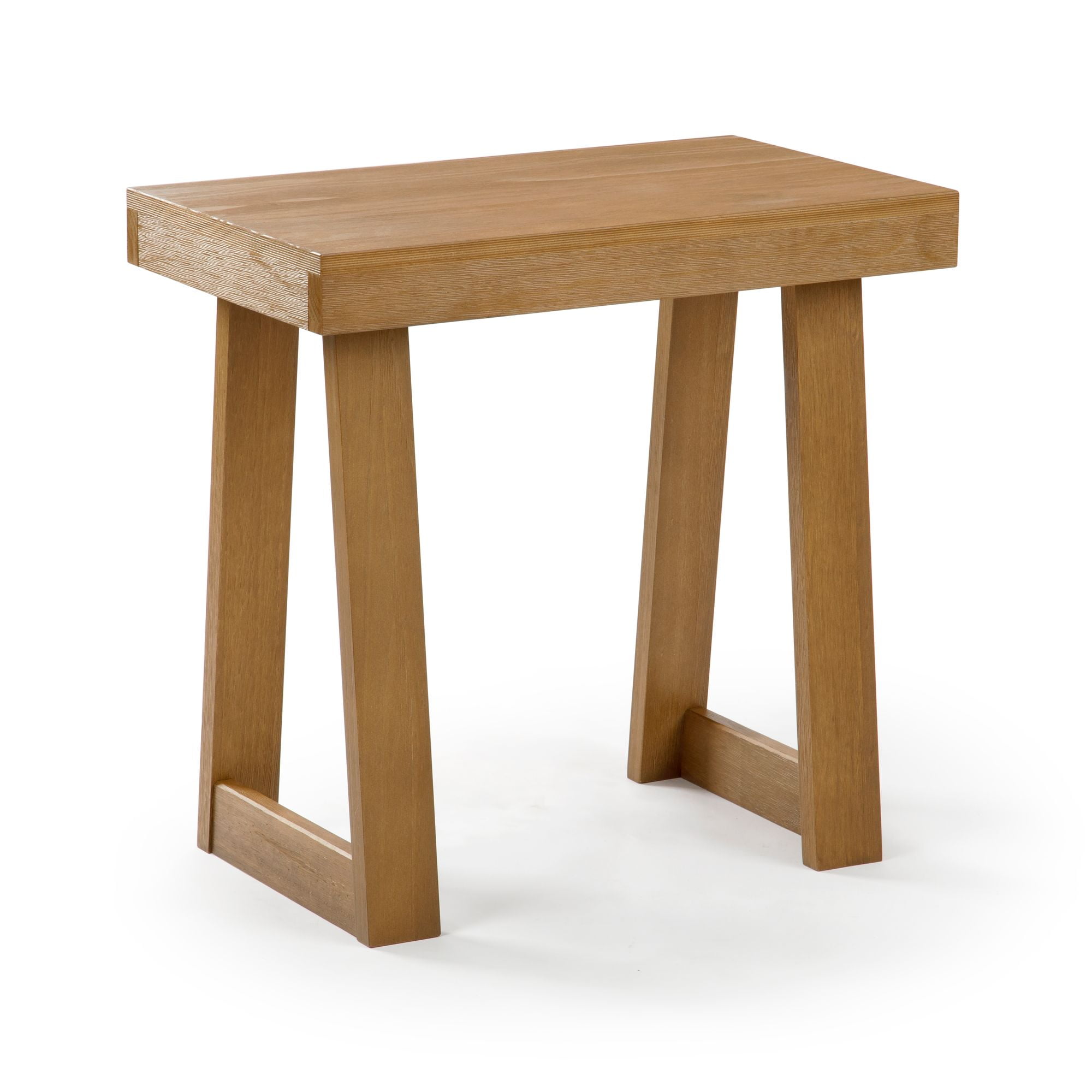 Plank+Beam Solid Wood Classic Rectangular Side Table, 25" Sofa Table for Living Room, End Table