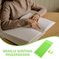 thumbnail image 4 of 1 juego de pizarra para escribir en braille con lápiz óptico, placa de plástico para escribir en braille para ciegos., 4 of 5