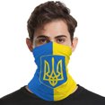 thumbnail image 4 of Bandera Ucraniana Cara Bufanda Cómoda Ucrania Emblema Nacional Máscara Bandana Reutilizable Máscara A Prueba De Viento Polaina Para El Cuello Unisex Cara Protección Para La Cabeza Muyoka Hogar, 4 of 7