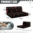 thumbnail image 7 of Yuyamidu Red Dog Paw RV Dinette Cushion Covers Booth Set Stretchy Camper Cushion Covers Soft Couch Cover for RV Camper Sofa Comfy Loveseat Slipcovers for Travel Trailer Couch, 7 of 7