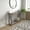 Gray Wash, variant on BizChair Modern Farmhouse Wooden 2 Tier Console Entry Table with Black Metal Corner Accents and Cross Bracing, Gray Wash