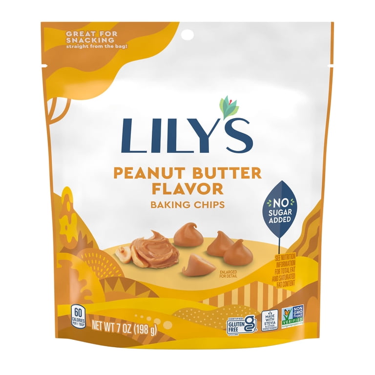 Lily's Peanut Butter Flavored No Sugar Added, Gluten Free Baking