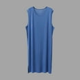 thumbnail image 2 of ZVNAΖH Men's Sleeveless Sleep Shirt Homewear Robes Gown Tank Tops Casual Side Split Nightshirt, 2 of 3