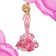 thumbnail image 4 of KAKOWELY Decoración creativa para tarta de cumpleaños de niña, adorable corona de muñeca de resina, artesanía para tarta, fiesta, hogar (rosa), 4 of 5