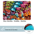 thumbnail image 2 of Graffiti Polyester Non-Slip Machine Washable Door Rug Game Mat Kitchen Rug Office Rugs, 2 of 6