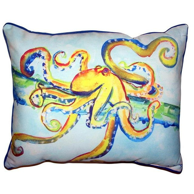 Betsy Drake HJ637 16 x 20 Po Pieuvre Folle Grand Oreiller Intérieur et Extérieur